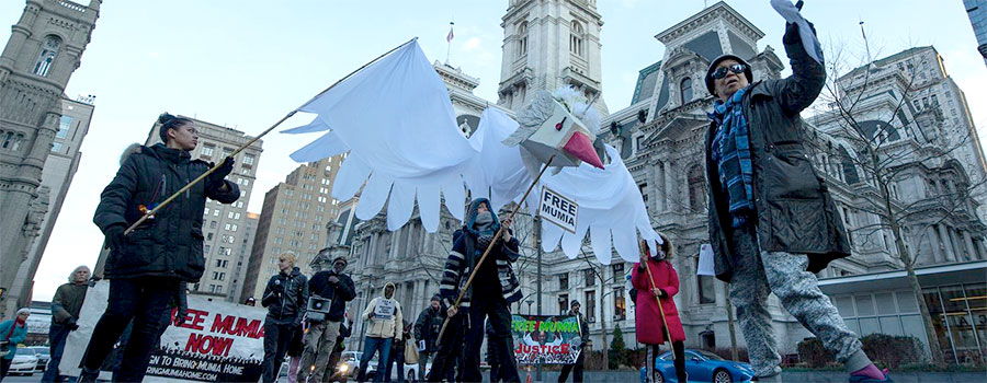 Protest for Mumia Abu-Jamal in Philadelphia