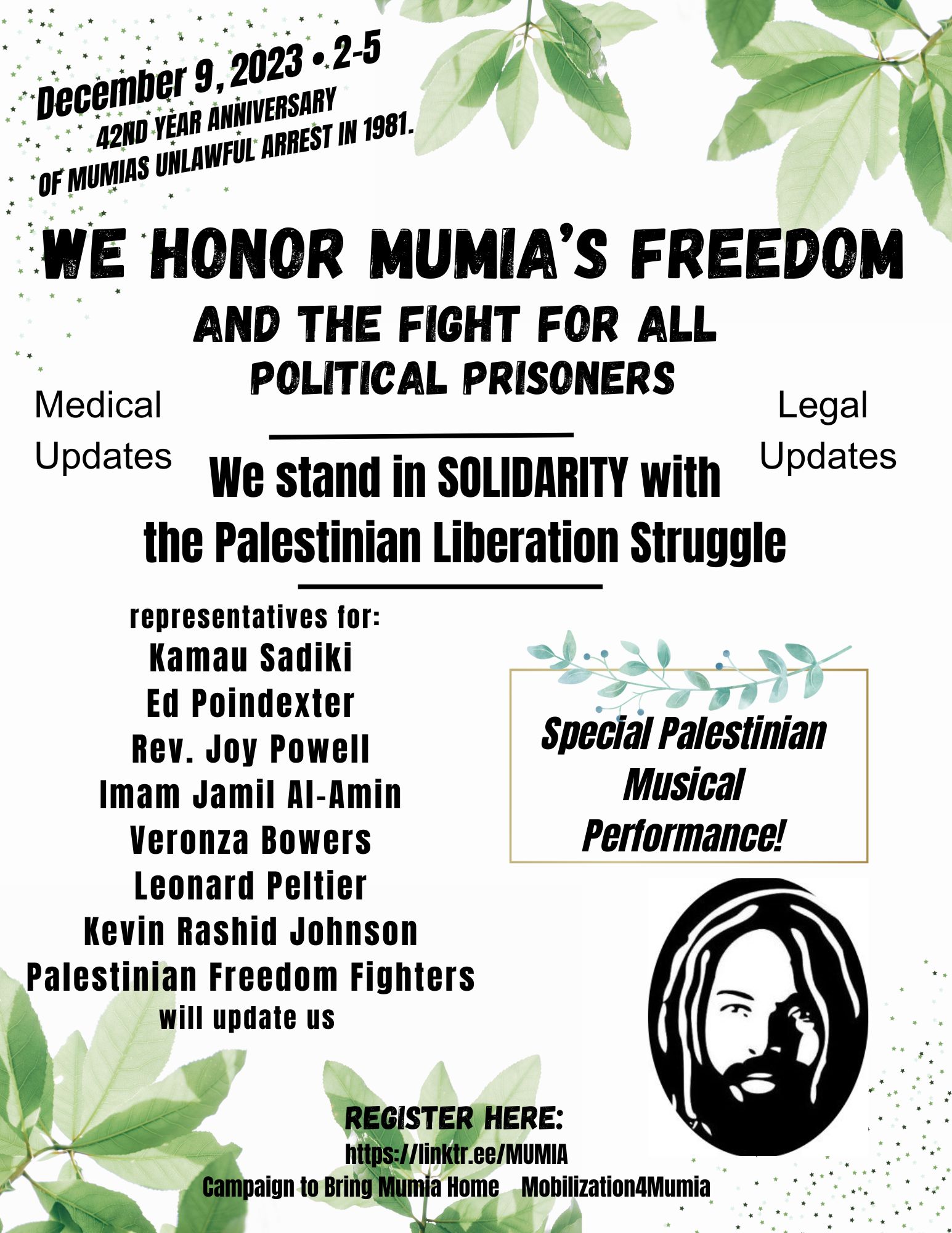 Virtual Program for Mumia Abu-Jamal